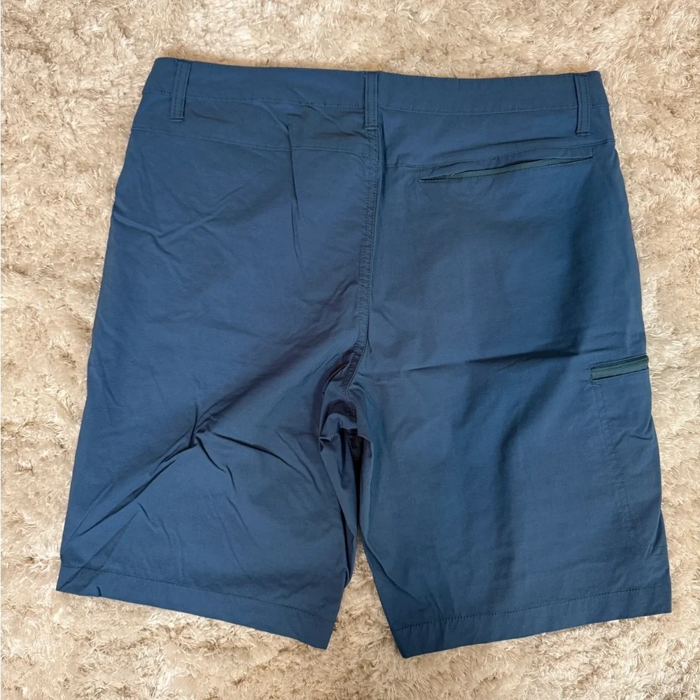 Weatherproof Blue Cargo Shorts Mens 34 Zipper Pocket Lightweight Outdoor